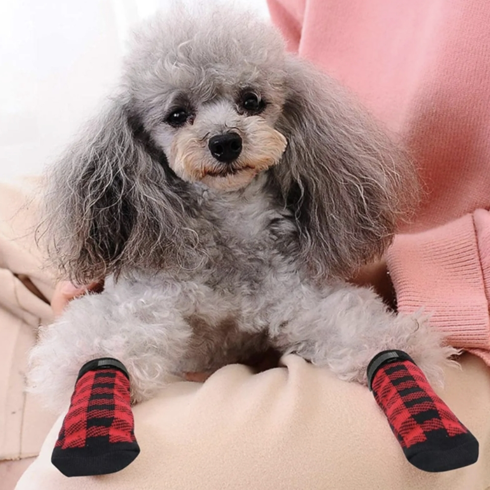Human Slippers + Dog Slippers Socks Set - Picture 4 of 5